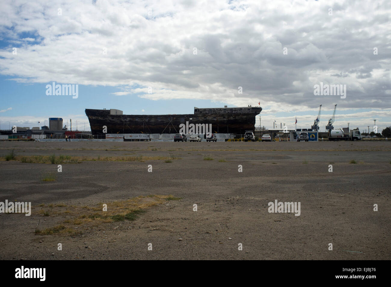Adelaide Australia. Il 24 marzo 2015. Città di Adelaide costruito in Sunderland Regno Unito nel 1864 è uno dei due sopravvissuti clipper composito navi lungo con il Cutty Sark che è in fase di ripristino nel bacino di carenaggio in Adelaide. Città di Adelaide fornito servizio passeggeri tra il Regno Unito e Australia del Sud ed è chiamato dopo la città di Adelaide Foto Stock