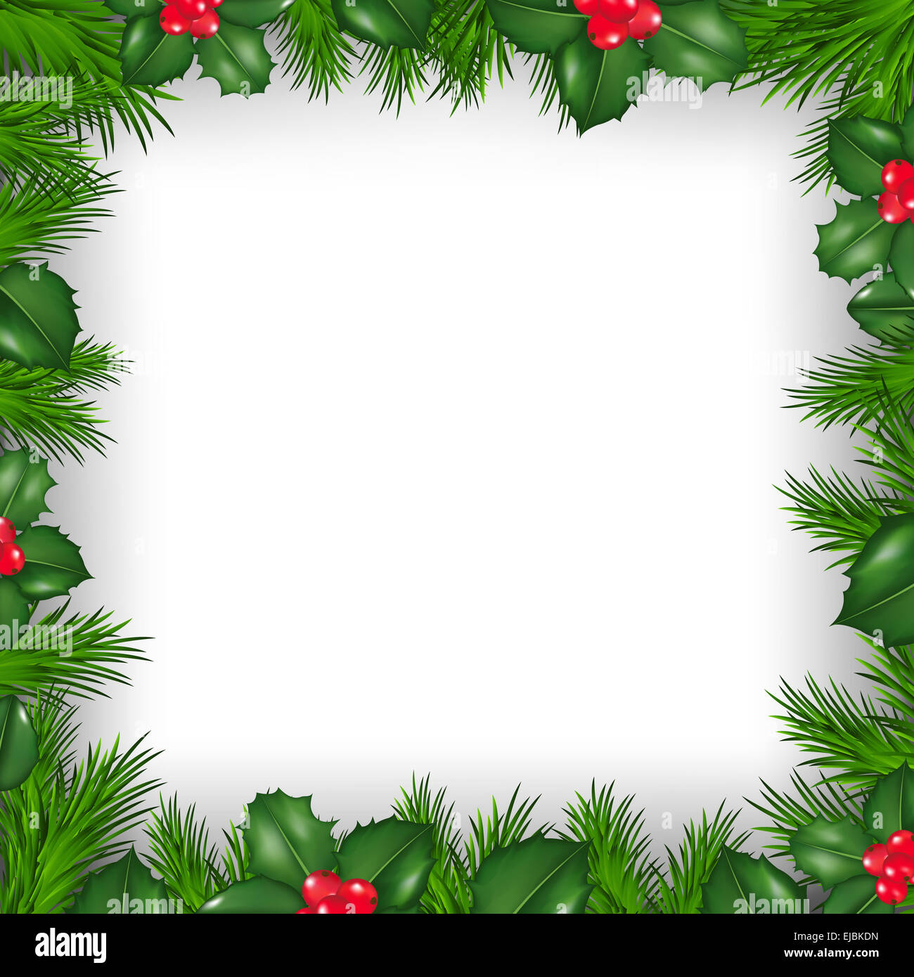 Bordo di Natale da Holly Berry Foto Stock