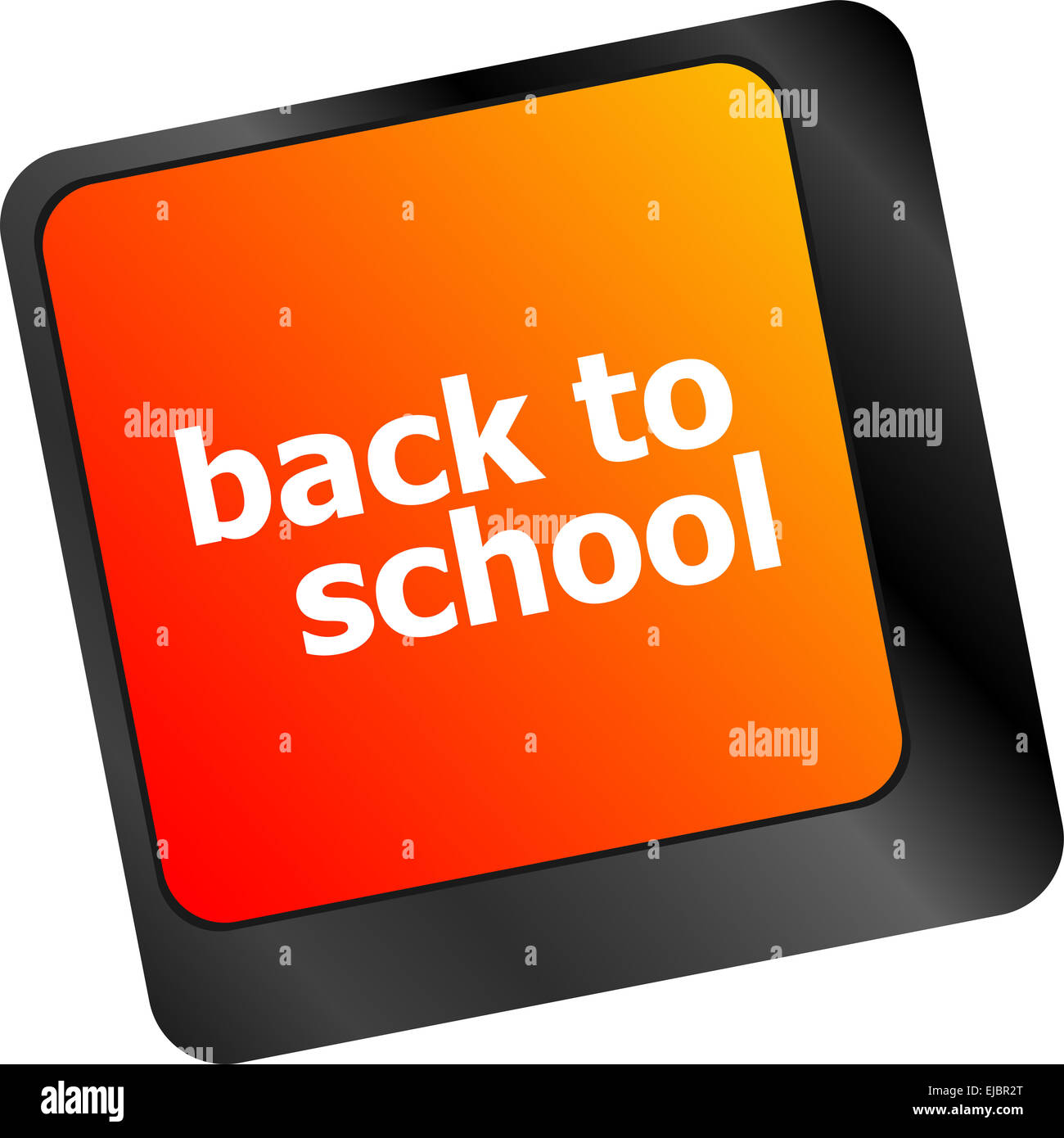 Si torna a scuola il tasto sulla tastiera del computer Foto Stock