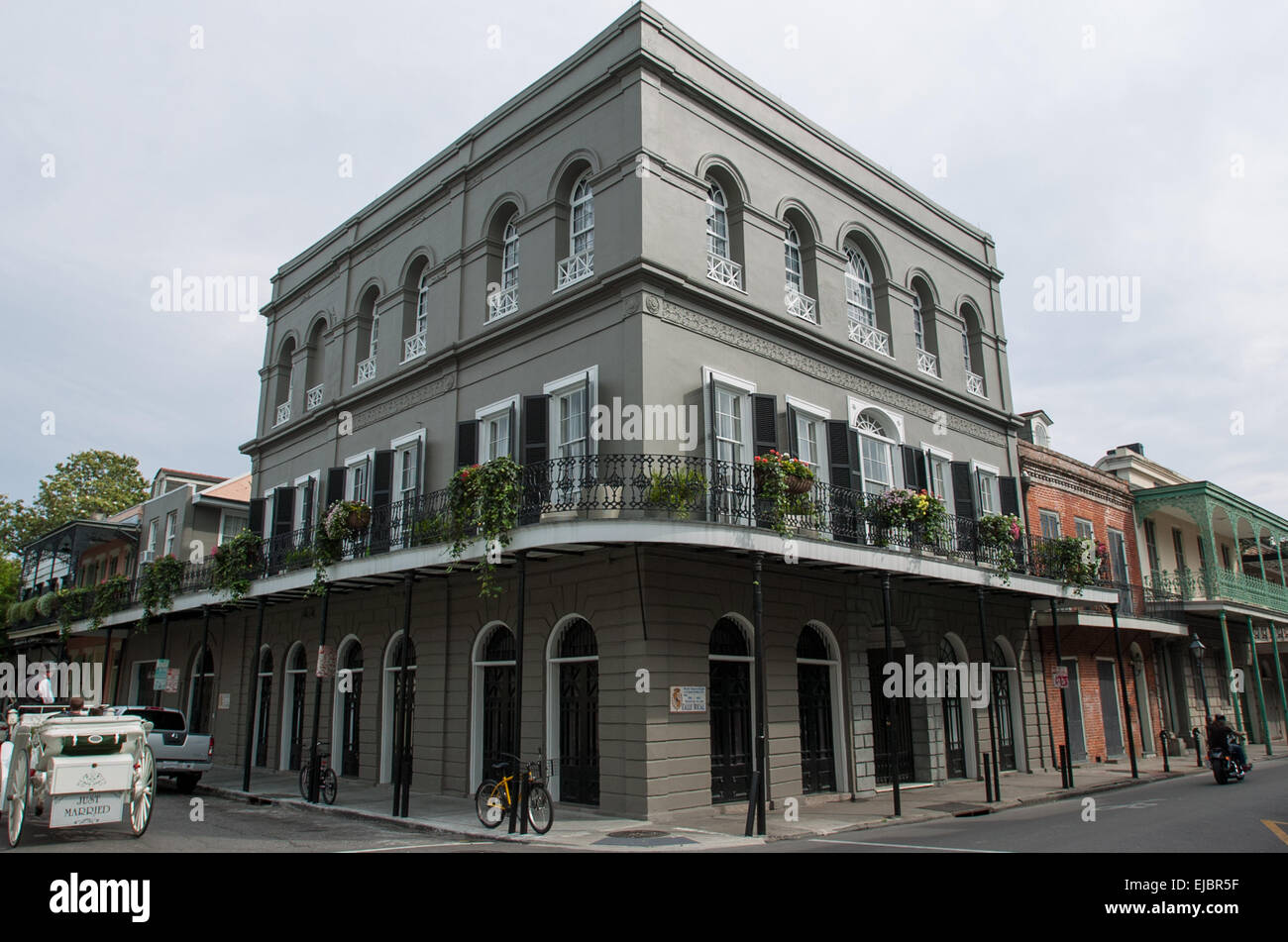 LaLaurie Mansion New Orleans Bourbon Street Haunted fantasmi schiavi distretto inferiore Louisiana Foto Stock