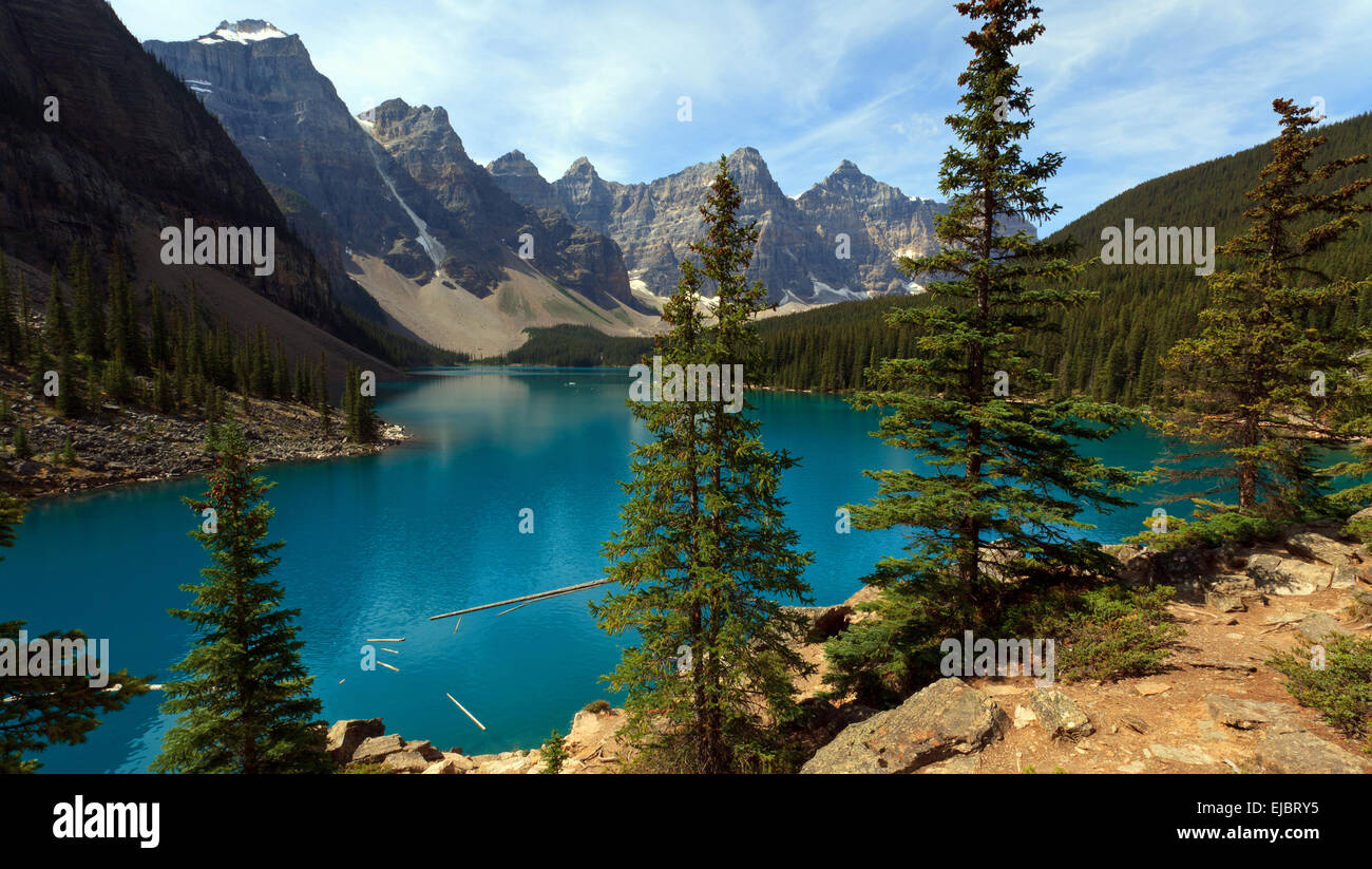 Moraine Lake Foto Stock