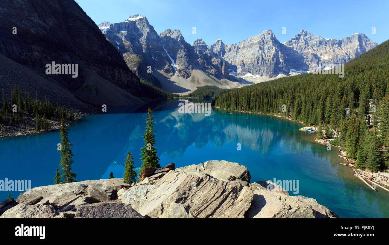 Moraine Lake Foto Stock