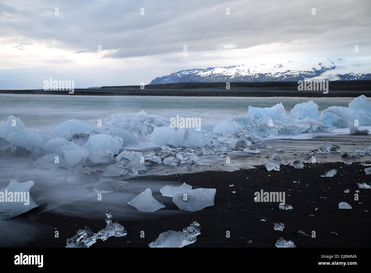 Jokulsarlon laguna glaciale, Islanda Foto Stock