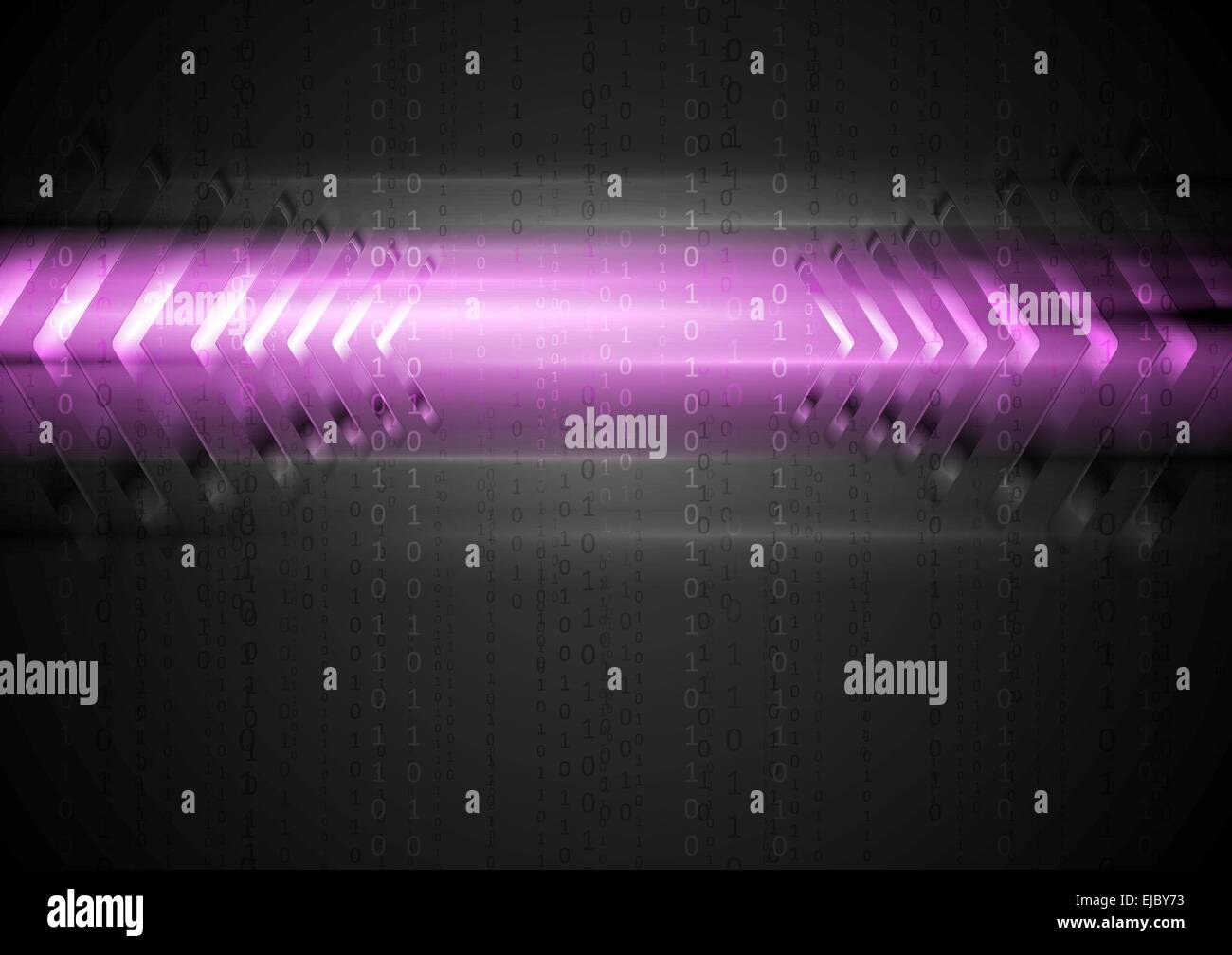 Abstract luce incandescente con le frecce Foto Stock