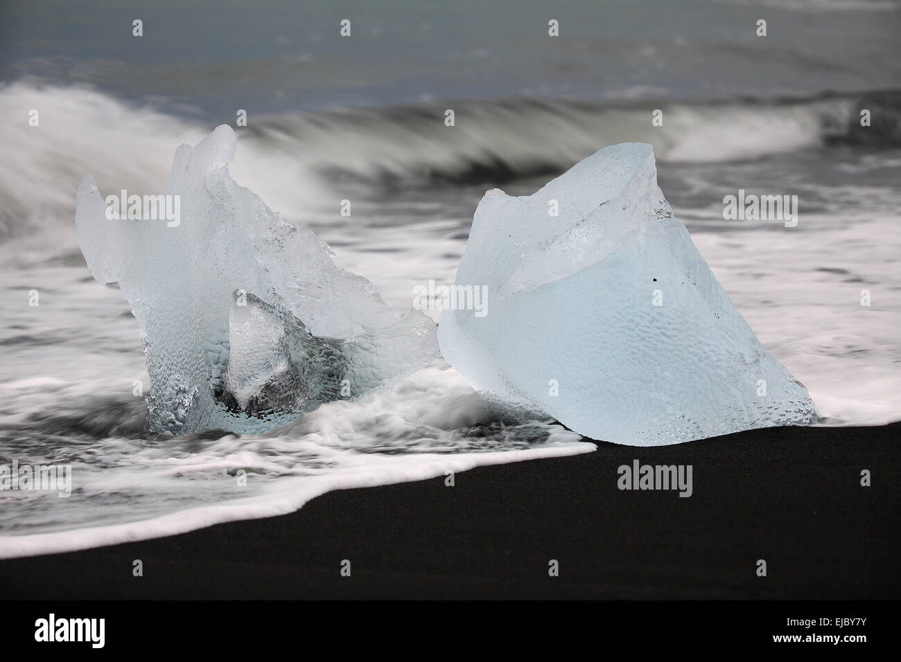 Jokulsarlon laguna glaciale, Islanda Foto Stock