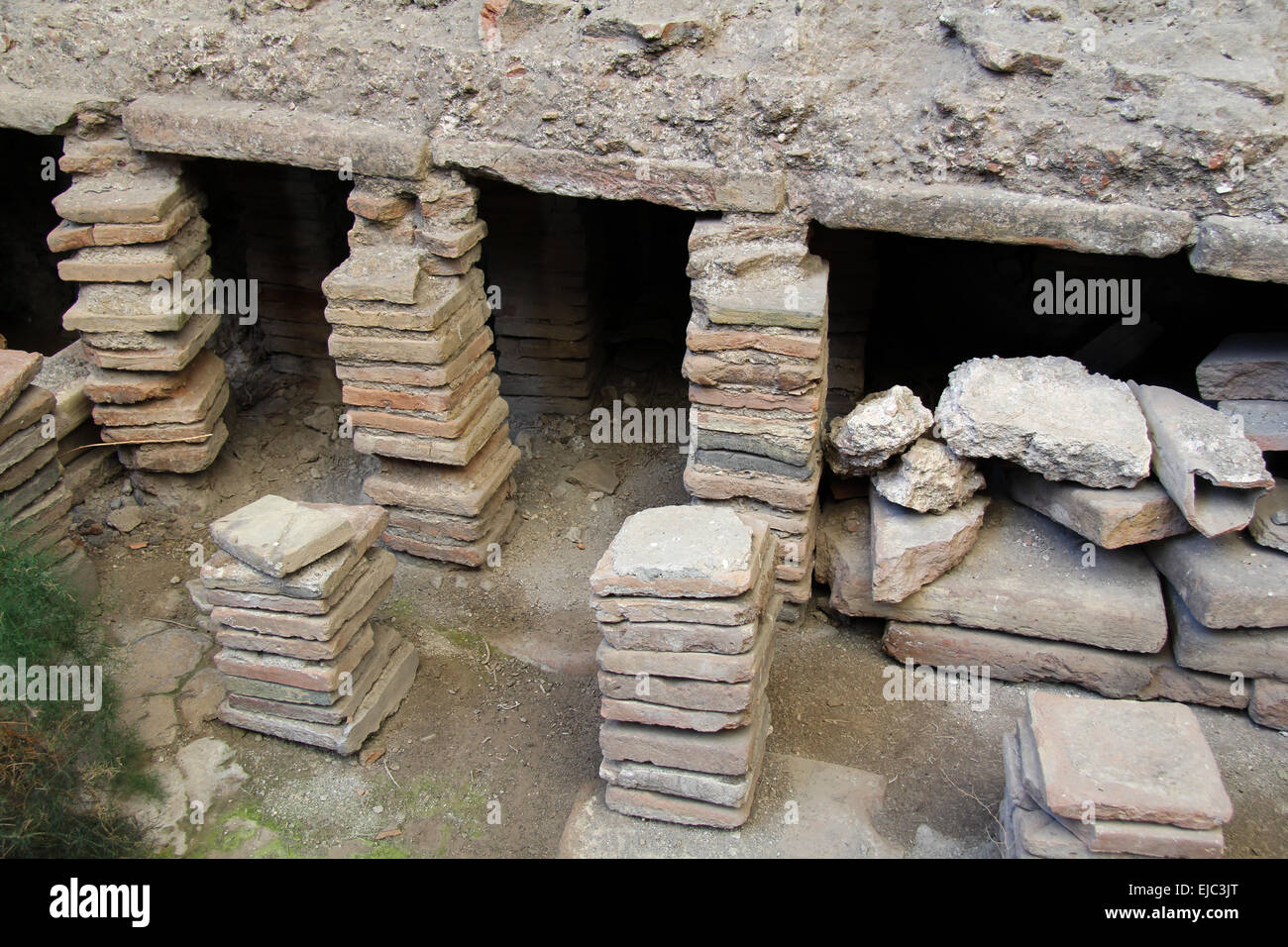 Pompei nel riscaldamento a pavimento Foto Stock