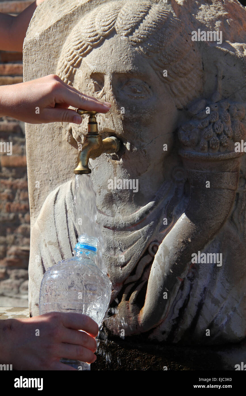 Fontana di Pompei Foto Stock