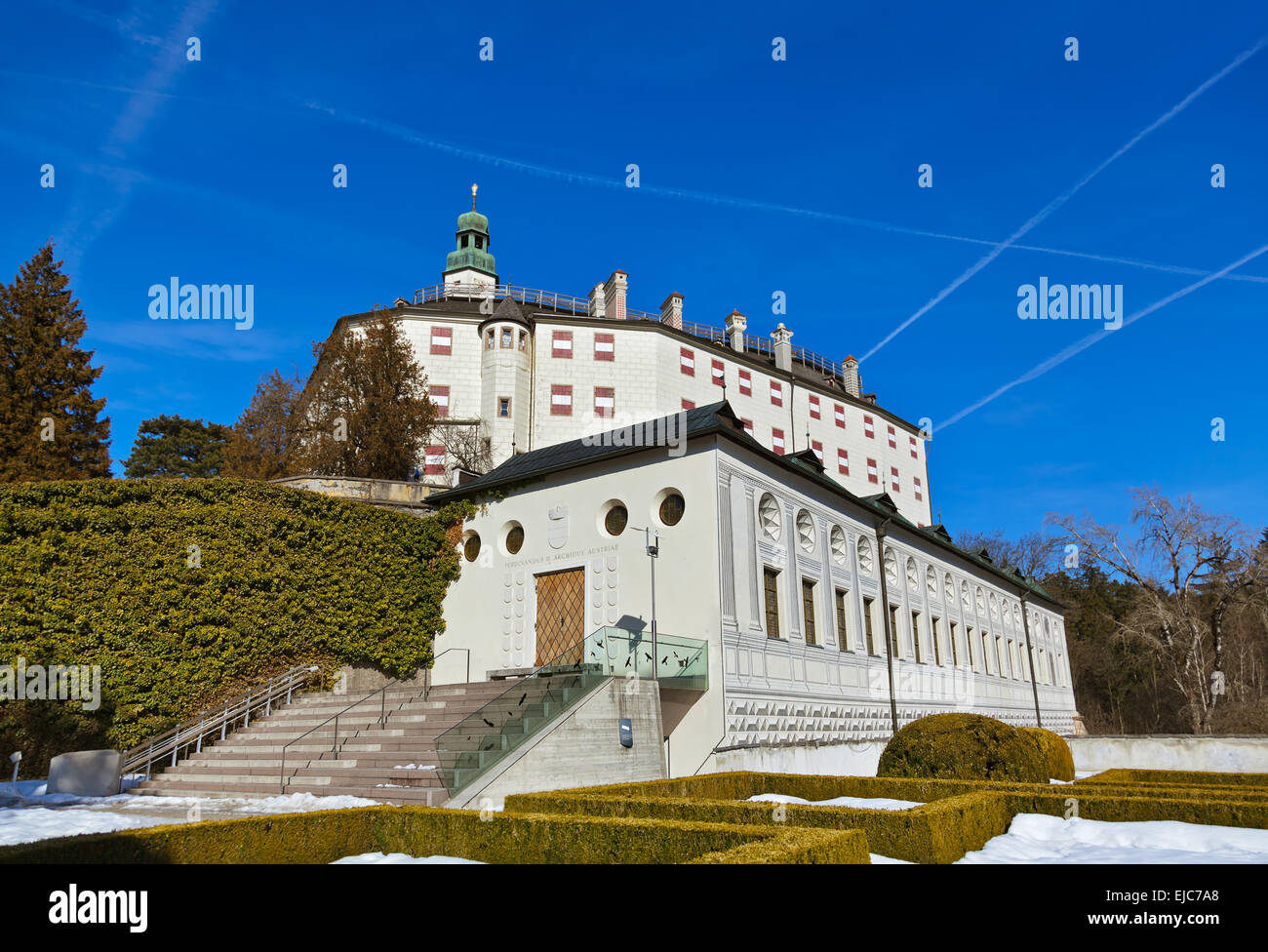 Palazzo di Ambras - Innsbruck in Austria Foto Stock