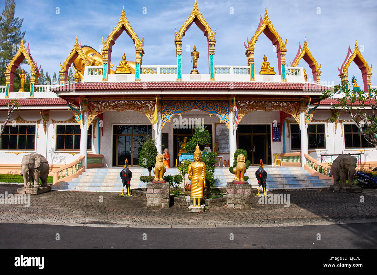 Giacente statua del Buddha Foto Stock