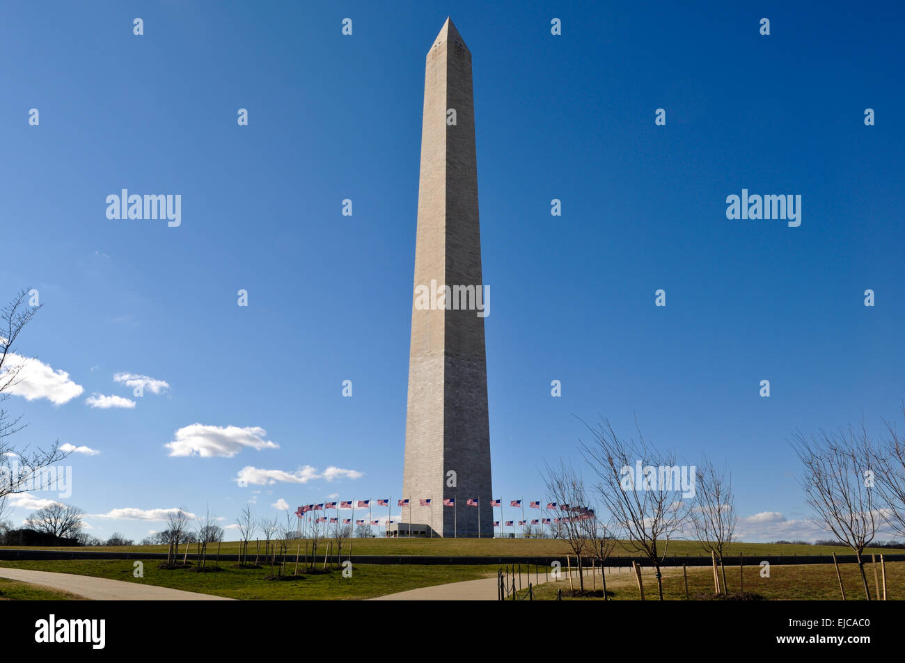 Washington Memorial in inverno Foto Stock