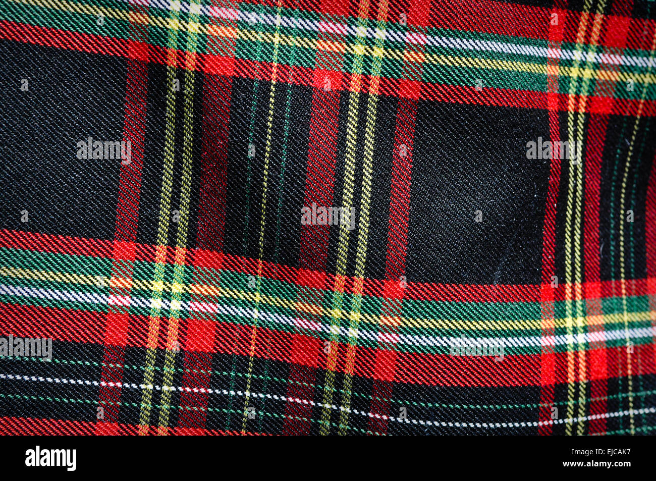 Plaid Scottish Kilt Foto Stock