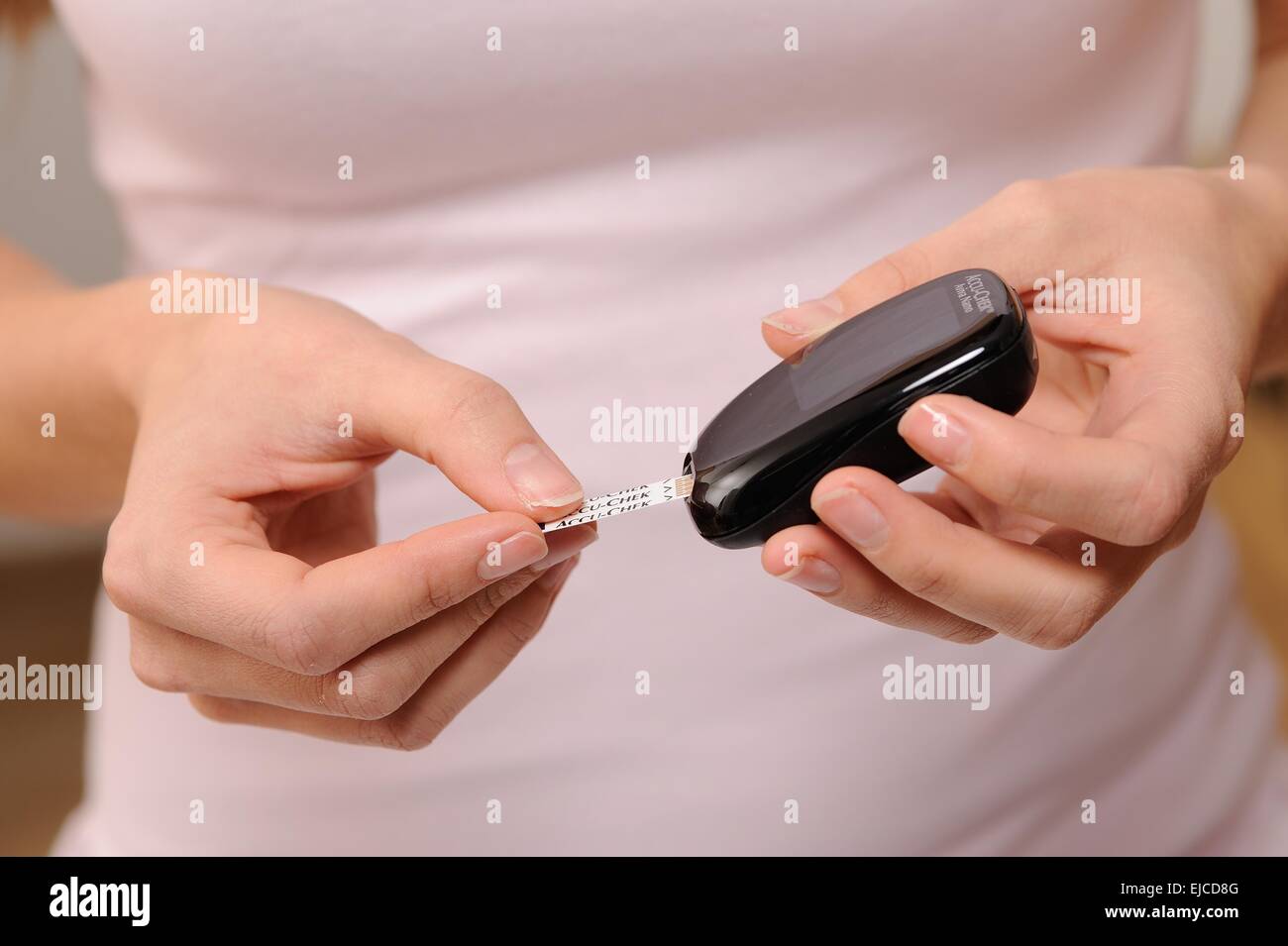 Accu chek avia nano Foto Stock