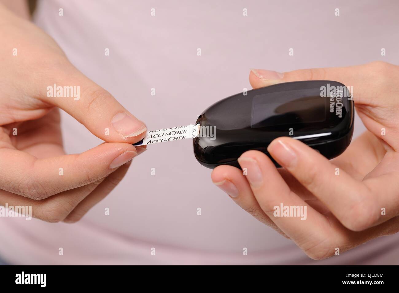 Accu chek avia nano Foto Stock