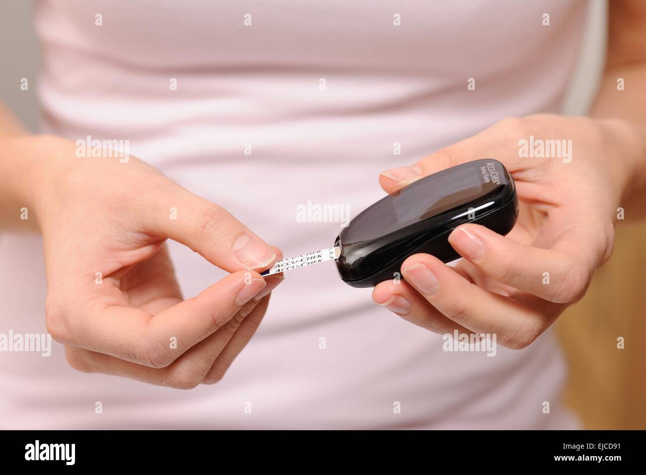 Accu chek avia nano Foto Stock