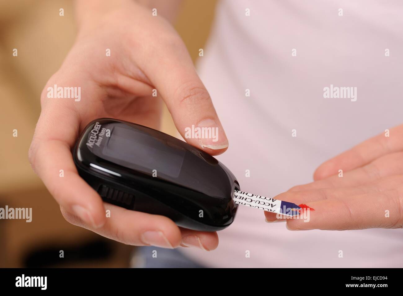 Accu chek avia nano Foto Stock