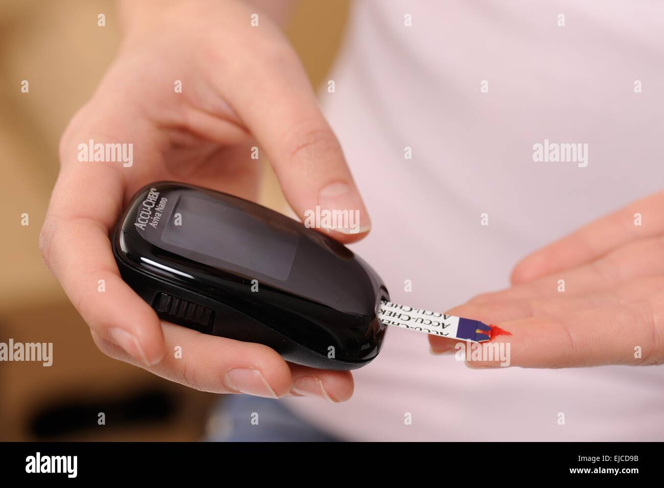 Accu chek avia nano Foto Stock