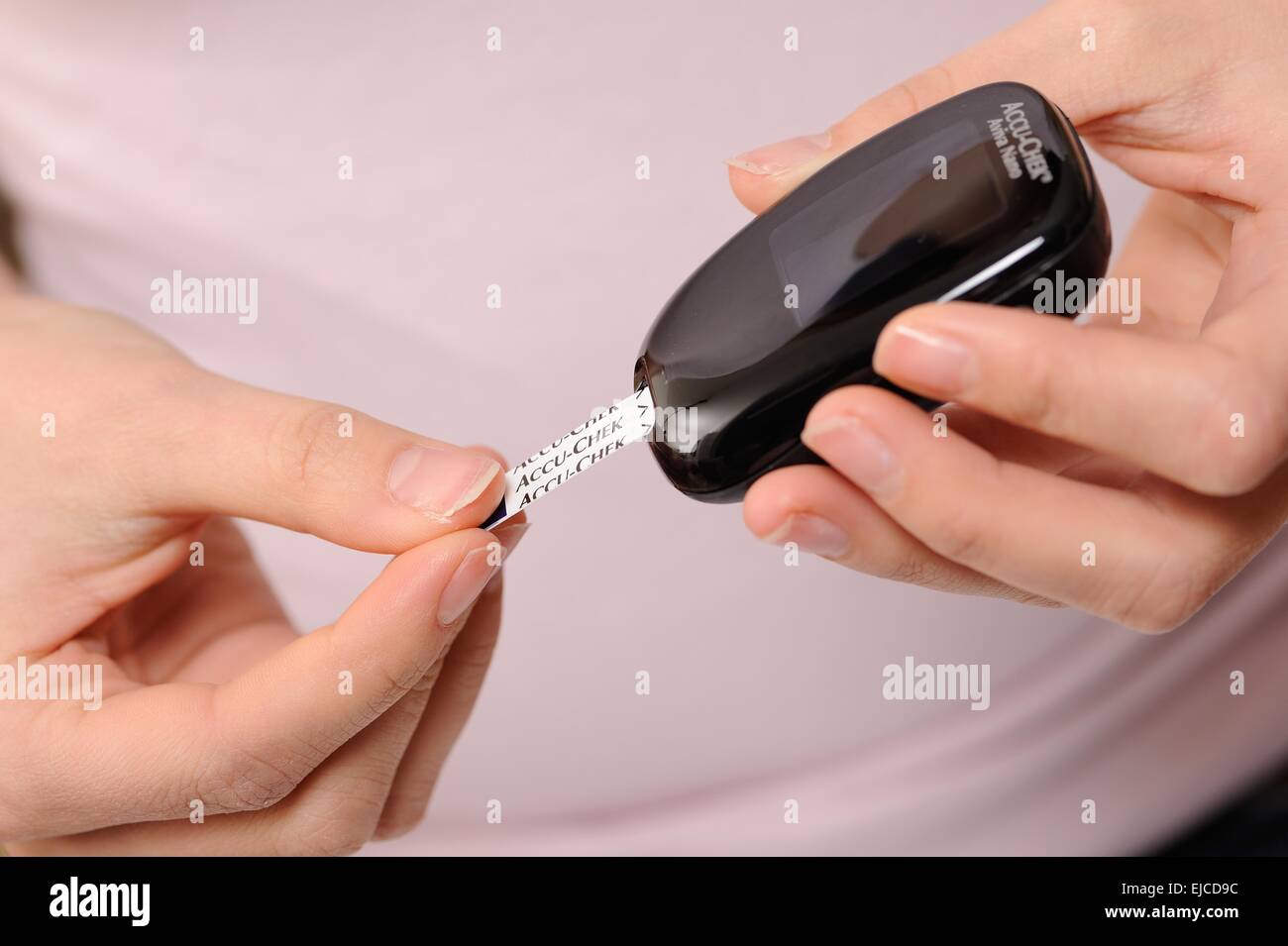 Accu chek avia nano Foto Stock