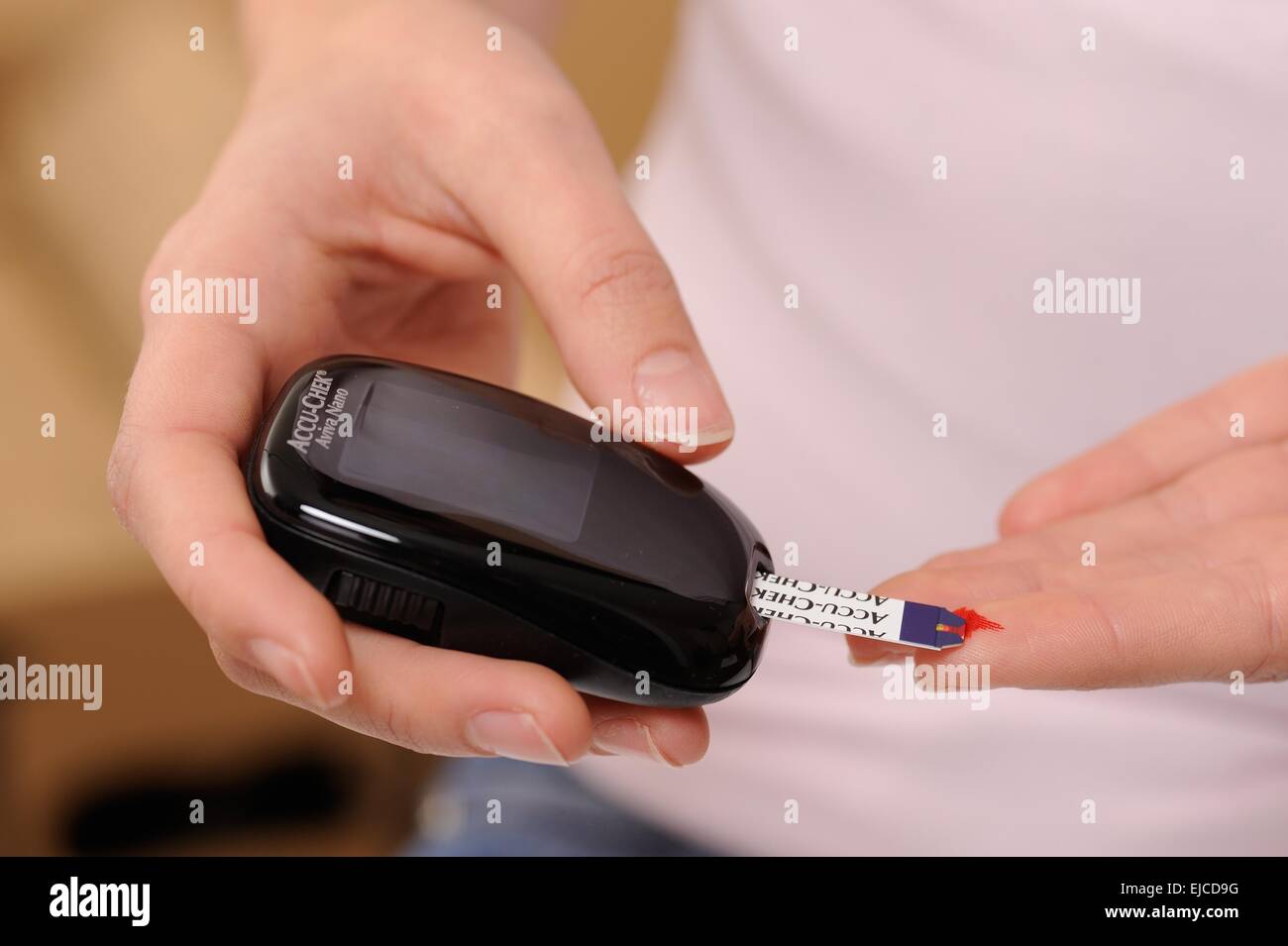 Accu chek avia nano Foto Stock