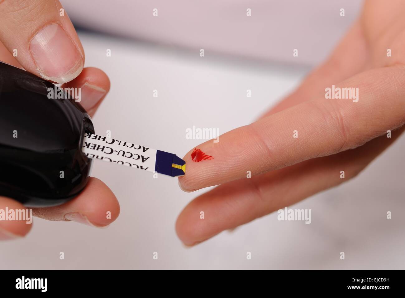 Accu chek avia nano Foto Stock