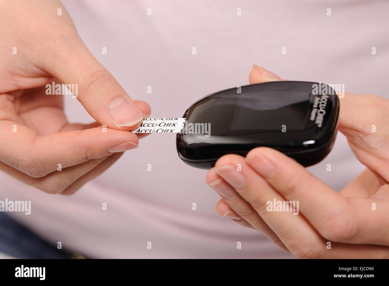 Accu chek avia nano Foto Stock