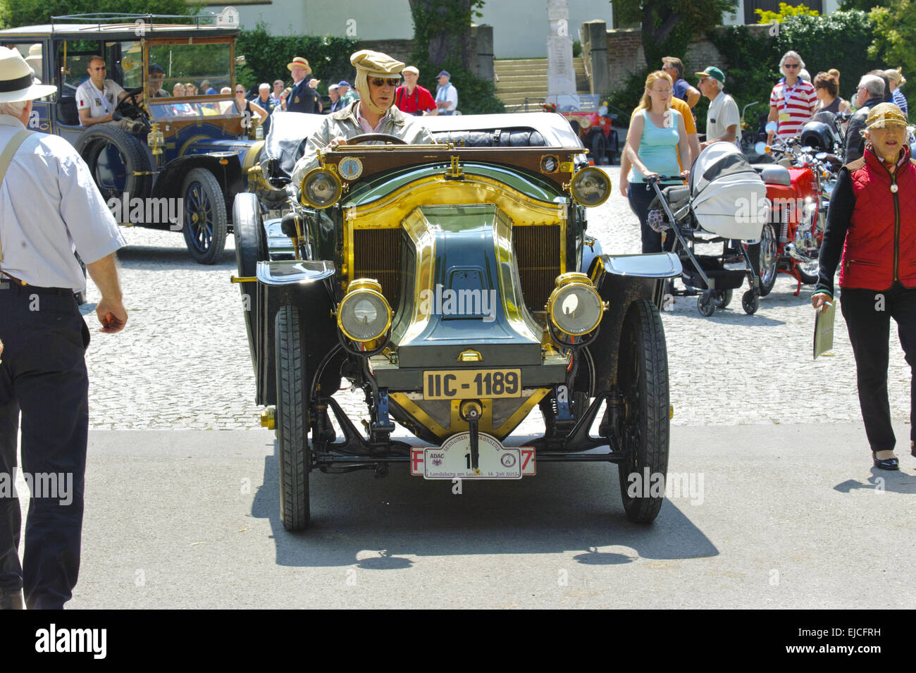 Oldtimer rally per antiche automobili classiche Foto Stock