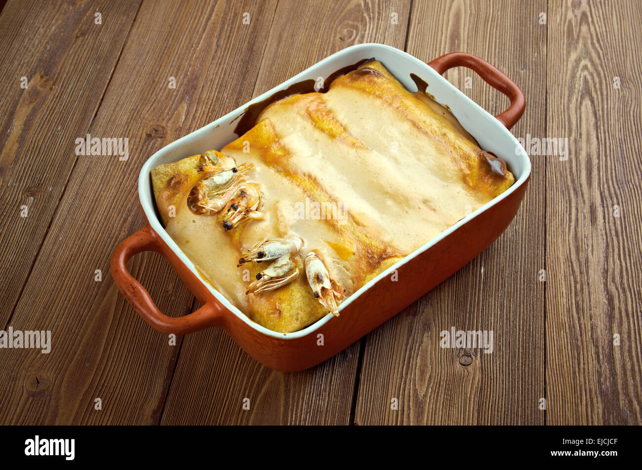 Cibo messicano enchiladas Foto Stock