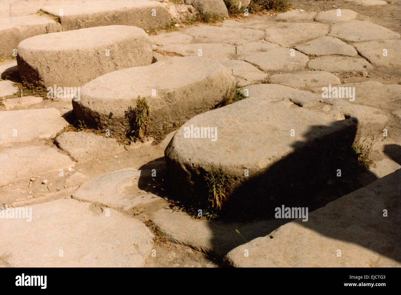 Zebra Crossing Pompei Foto Stock