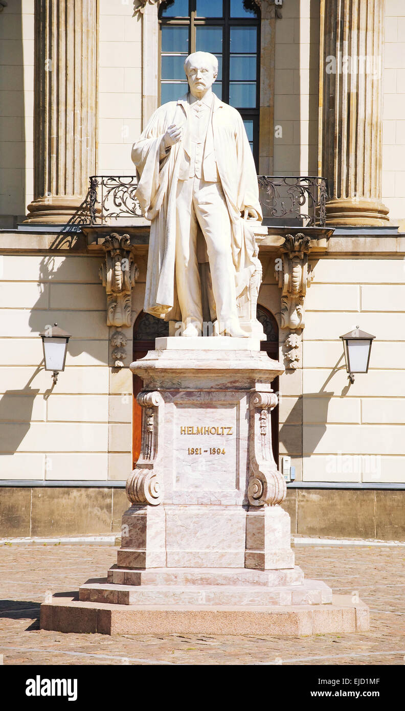 Monumento Hermann von Helmholtz Foto Stock