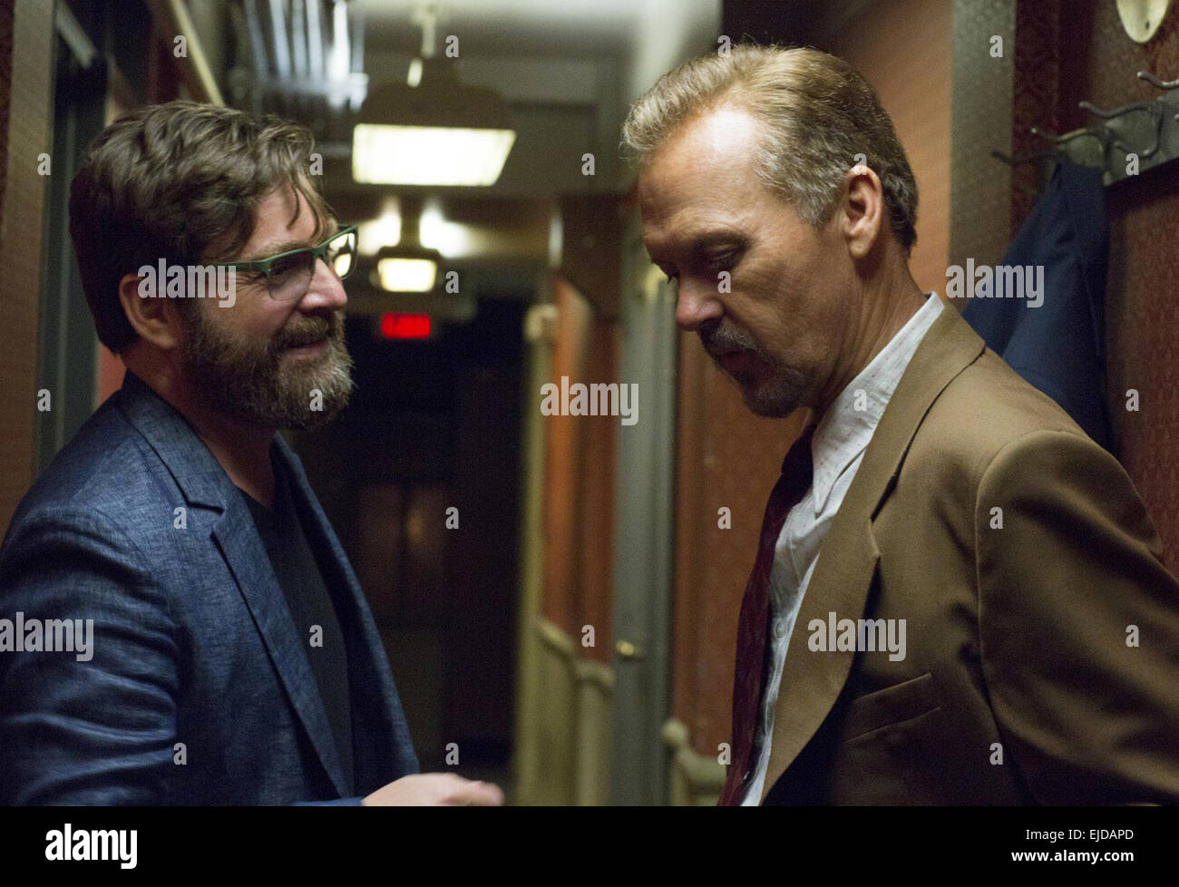 Birdman o (l'inaspettato virtù di ignoranza), a cui viene comunemente fatto riferimento come Birdman, è un 2014 nero americano di commedia-dramma film co-scritto, co-prodotto e diretto da Alejandro González Iñárritu. Esso stelle Michael Keaton con un cast di supporto di Zach Galifianakis, Edward Norton, Andrea Riseborough, Amy Ryan, pietra della Emma e Naomi Watts. Foto Stock