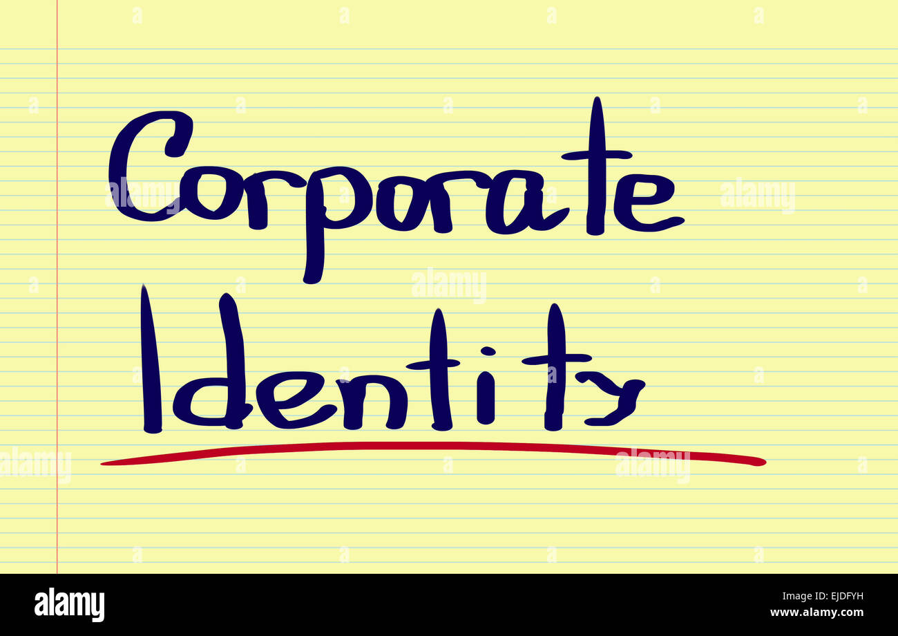 Corporate Identity Concept Foto Stock