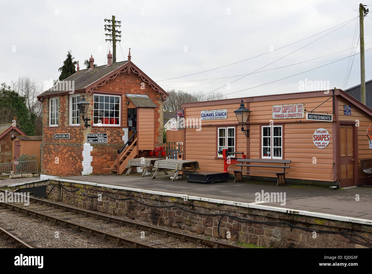 Williton casella Segnale West Somerset Railway Foto Stock