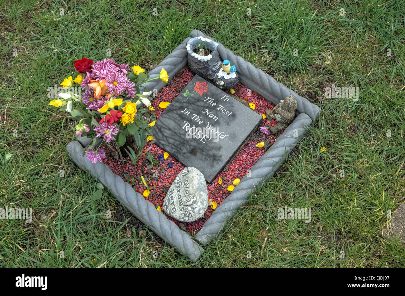 Nonna tomba, Headstone per la nonna Foto Stock