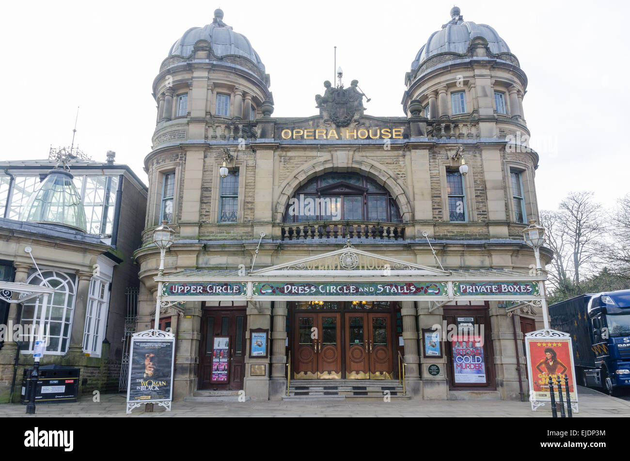 Frank Matcham's Opera House nel Derbyshire cittadina termale di Buxton Foto Stock