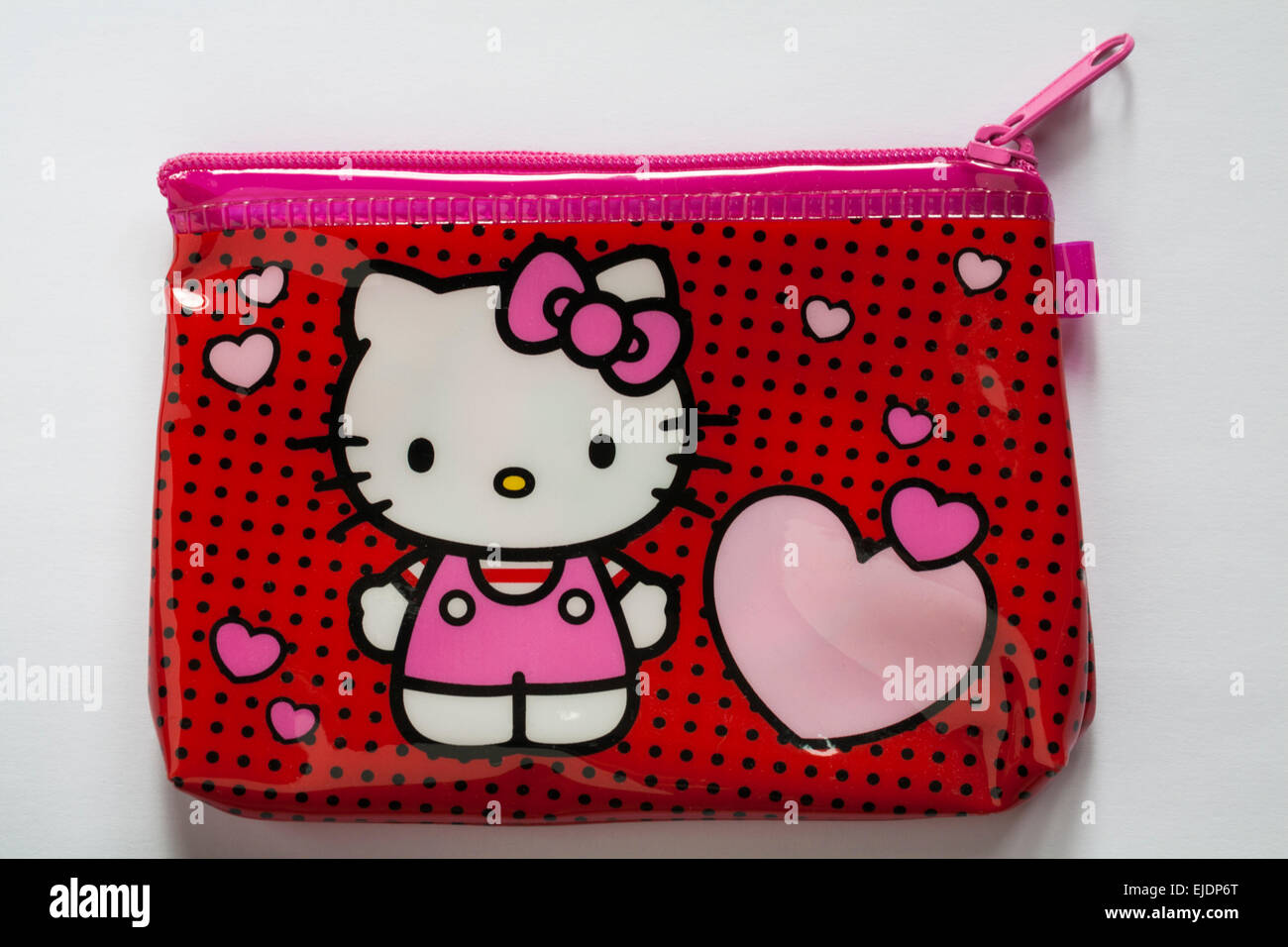 Hello Kitty borsa sacca isolata su sfondo bianco - borsa per bambini bambino ragazze Foto Stock