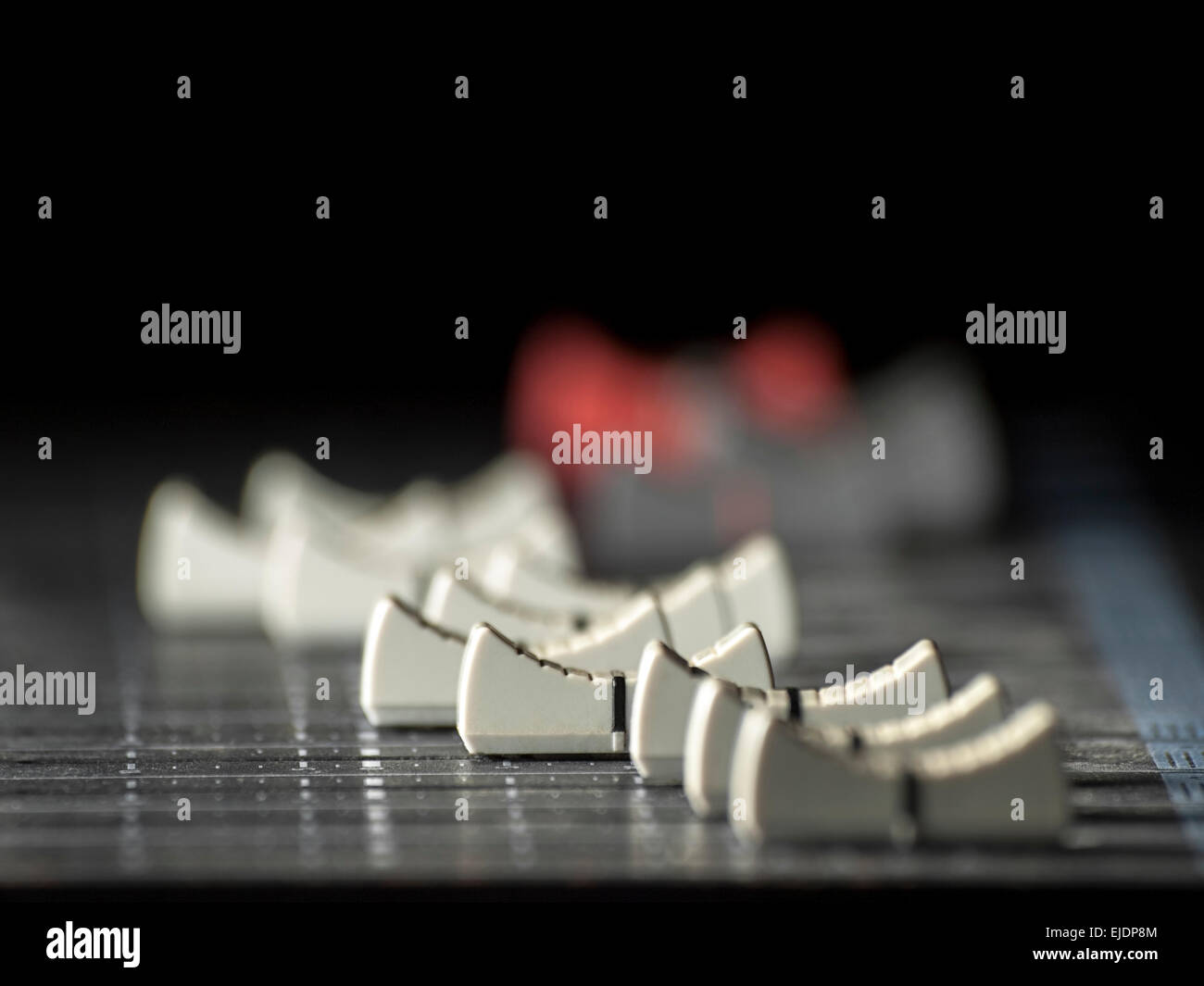 Scheda di miscelazione , per la musica e il suono , temi di intrattenimento Foto Stock
