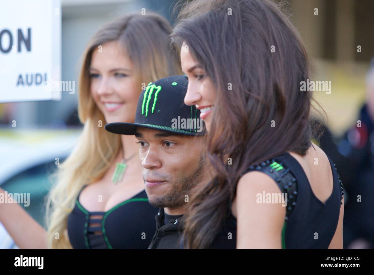 Donington Park, Regno Unito. 24 Mar, 2015. British Touring Car Championship Media Day. Nicolas Hamilton, fratello del Campione del Mondo F1 Lewis Hamilton, annuncia che gareggerà in questo anni di campionato. Credito: Azione Sport Plus/Alamy Live News Foto Stock