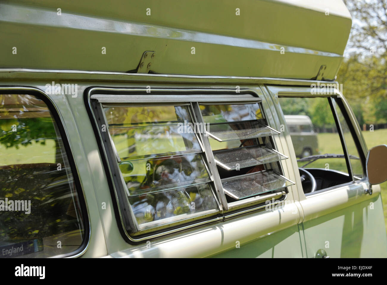 Volkswagen Camper autobus in East Sussex Regno Unito. Foto Stock