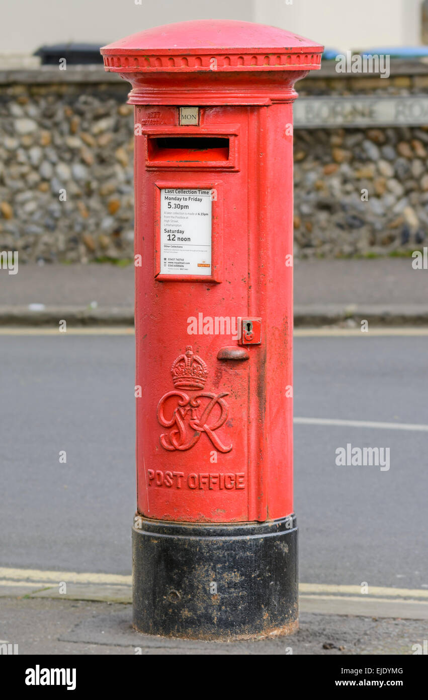 Royal Mail Casella Montante in Inghilterra, Regno Unito. Foto Stock