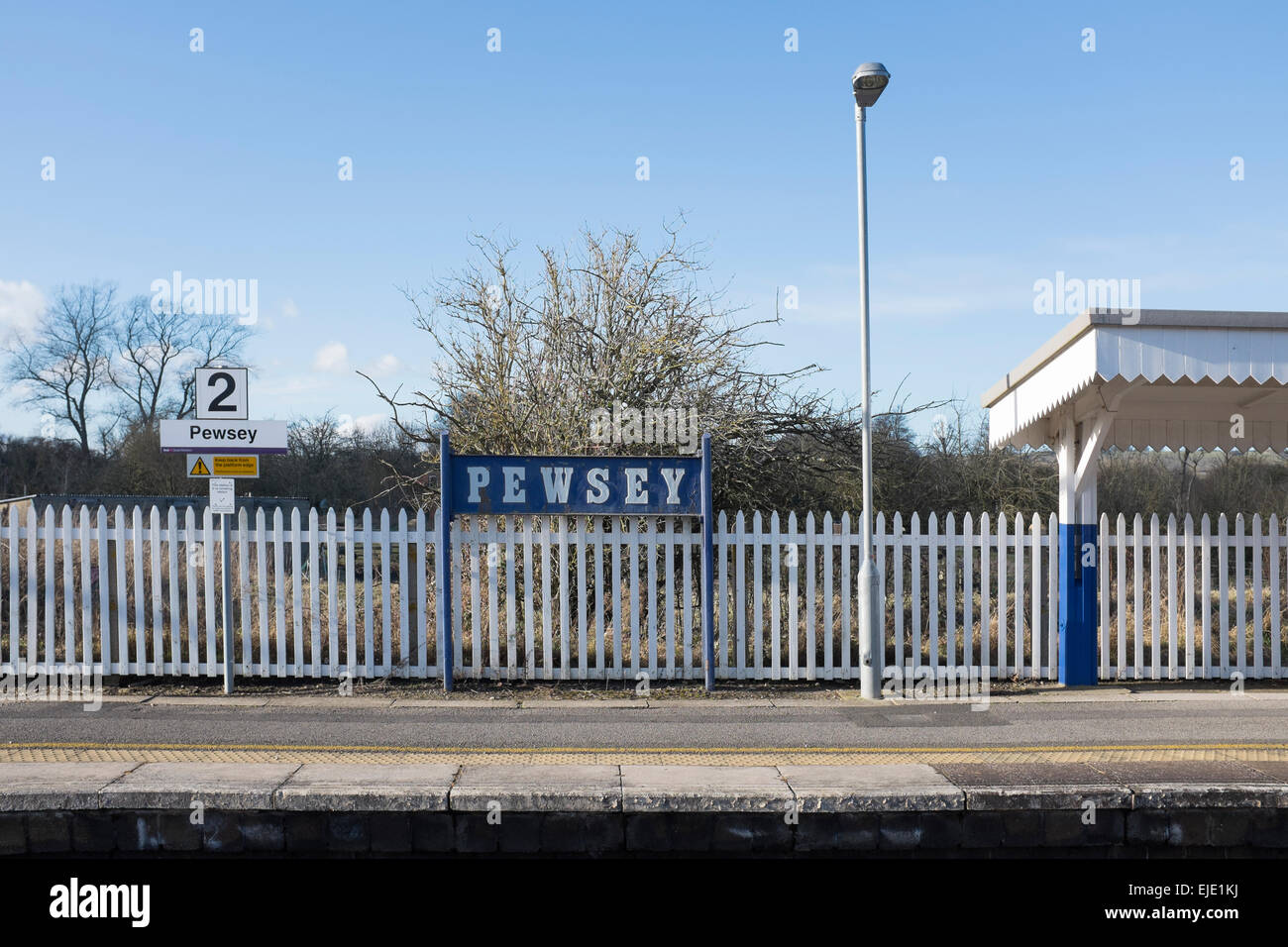 Pewsey Stazione Ferroviaria nel Wiltshire, Inghilterra Foto Stock