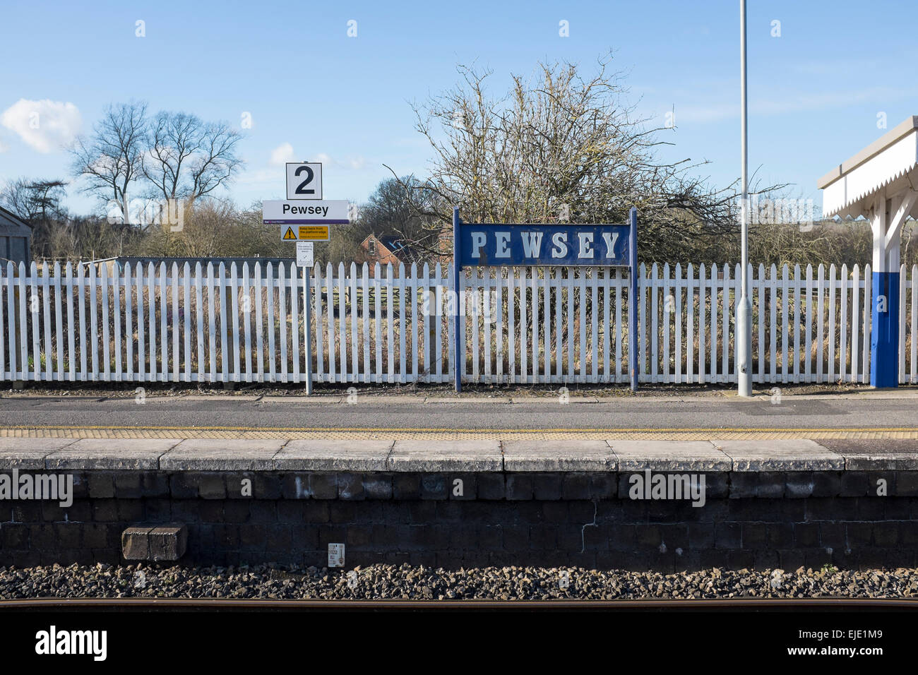 Pewsey Stazione Ferroviaria nel Wiltshire, Inghilterra Foto Stock