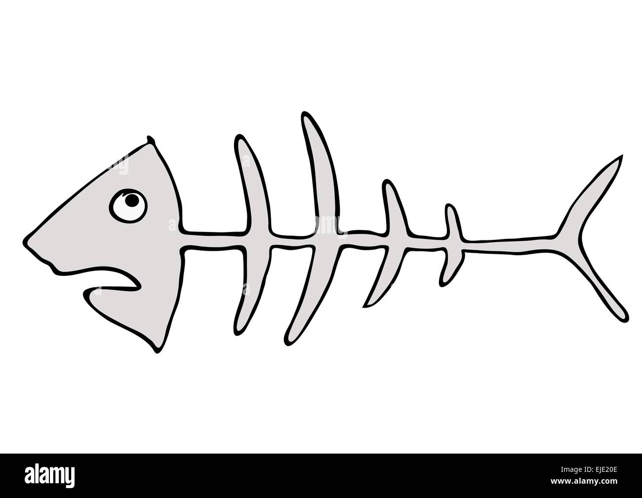 Vettore di scheletro di pesce Illustrazione Vettoriale