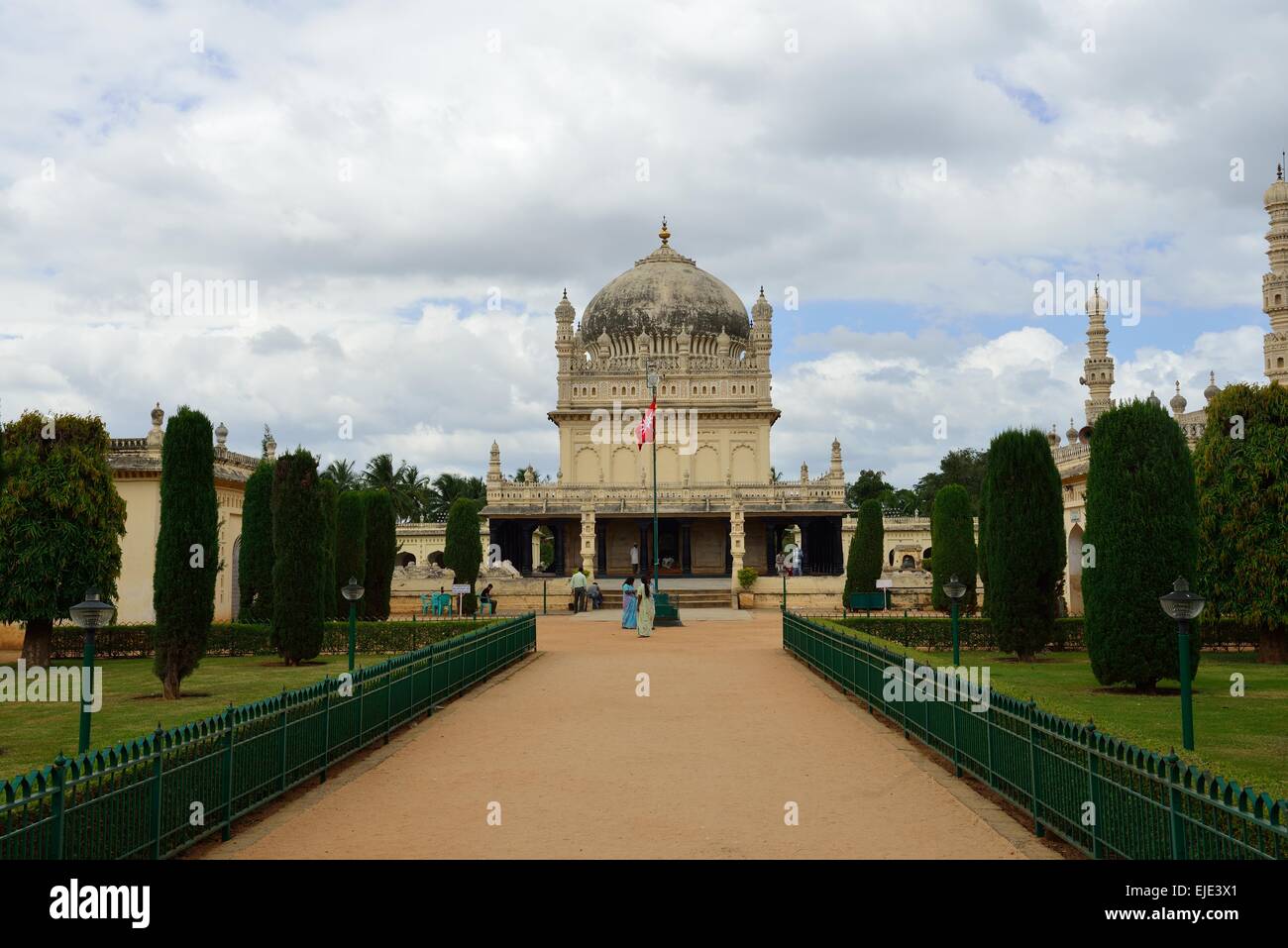 Tipu Sultan's Summer Palace di Srirangapatna, Karnataka, India Foto Stock