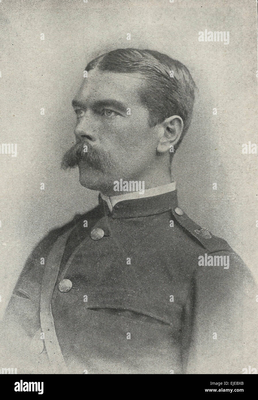 Il maggiore generale Lord Kitchener al tempo della Seconda guerra boera, circa 1899 Foto Stock