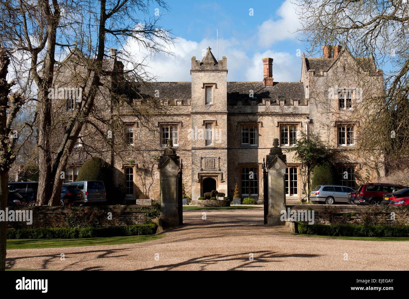 The Manor Hotel, Weston-su-il-verde, Oxfordshire, England, Regno Unito Foto Stock