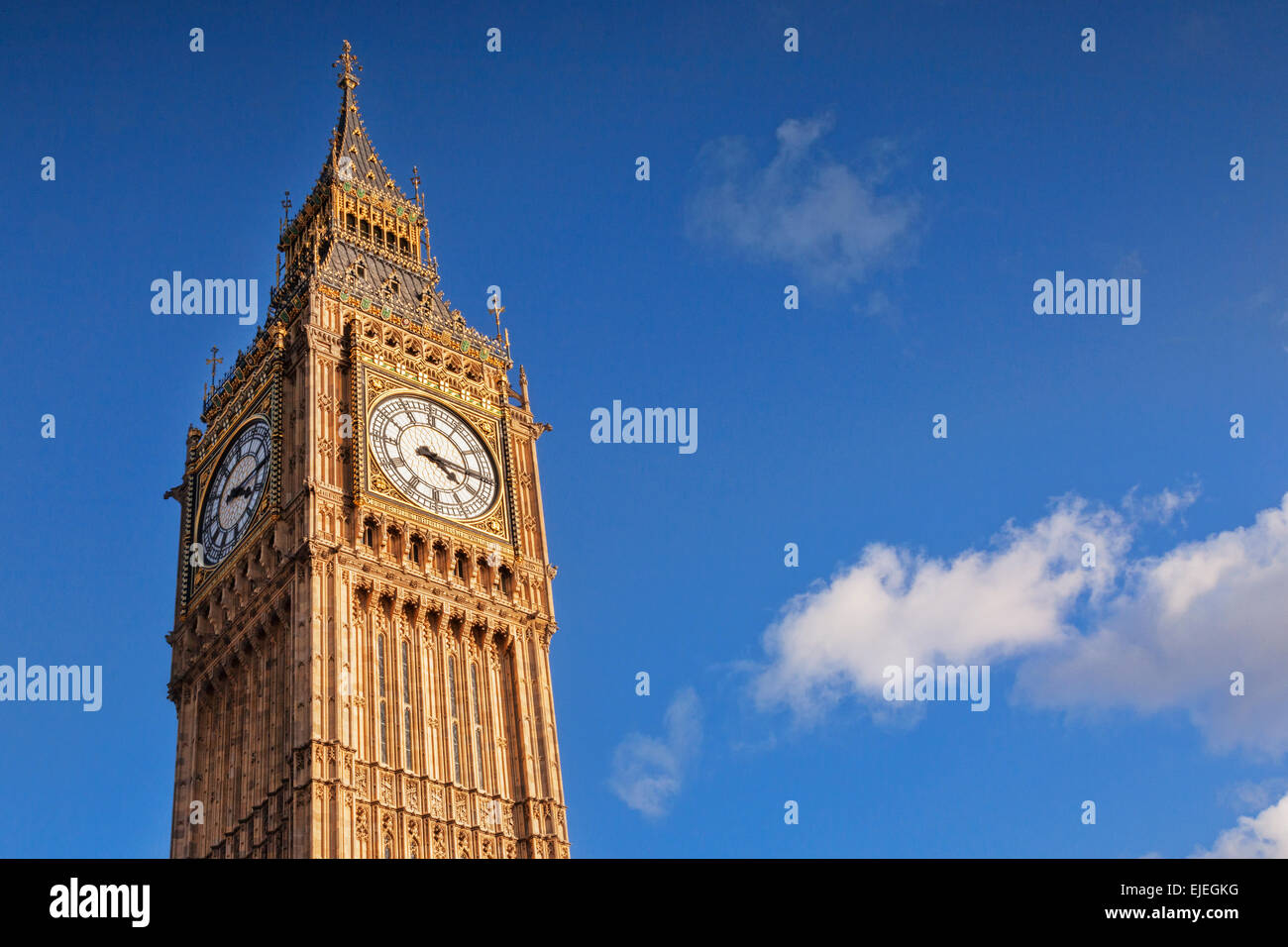 Big Ben e Westminster, Londra, Inghilterra. Foto Stock