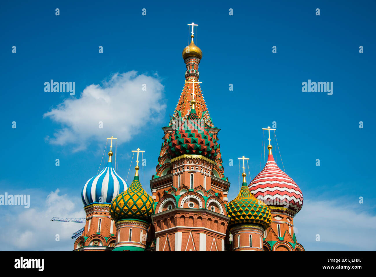 Cattedrale di San Basilio sulla piazza Rossa di Mosca, Russia Foto Stock