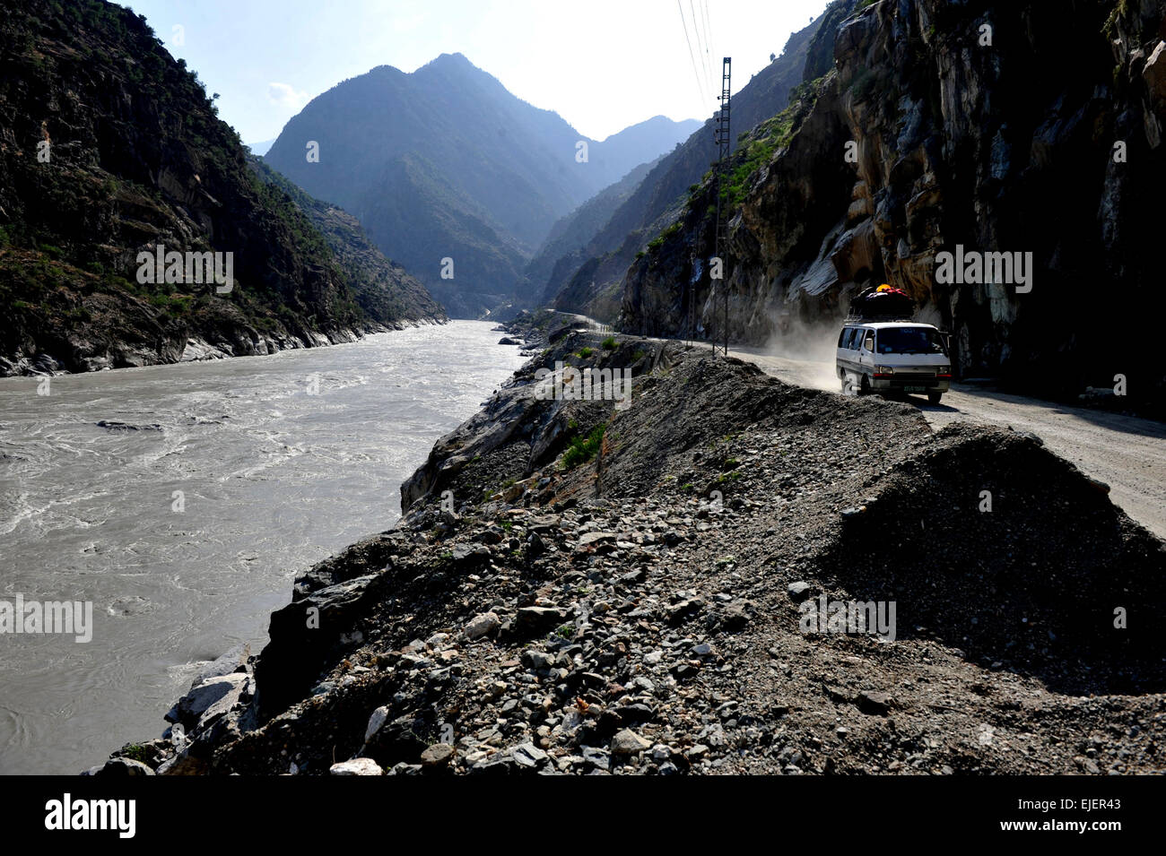 Karakoram Highway ,Pakistan, Gilgit, Baltistan, Foto Stock