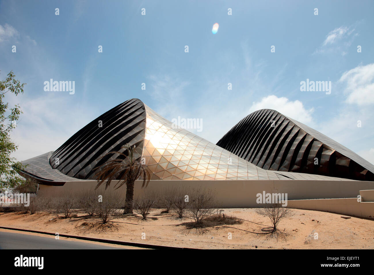 Il padiglione degli EMIRATI ARABI UNITI progettato da Foster e Partner su Saadiyat Island. Foto Stock