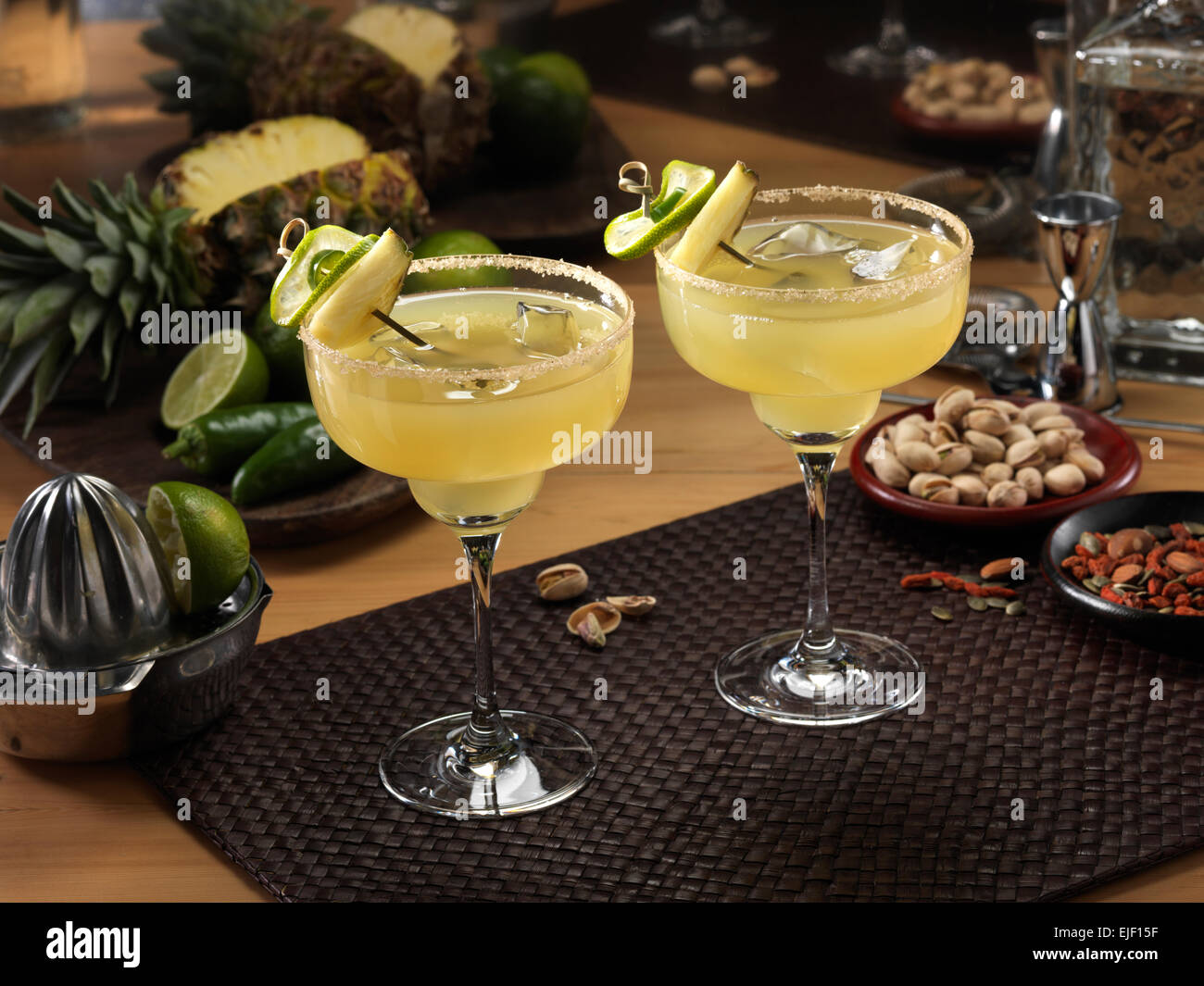 Ananas margarita Foto Stock