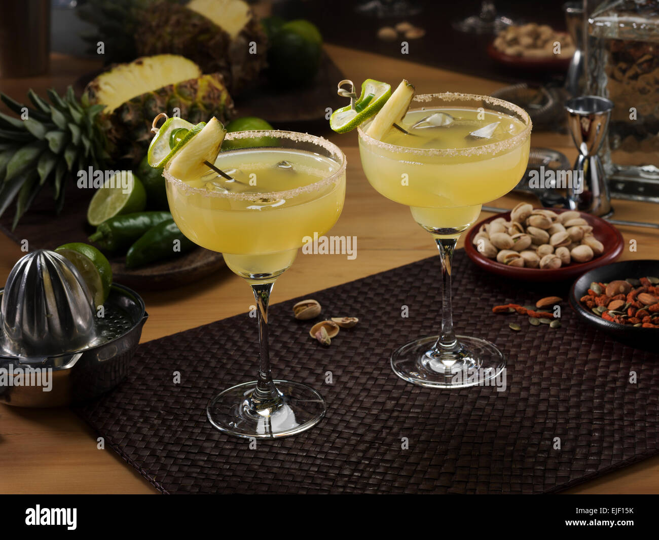 Ananas margarita Foto Stock